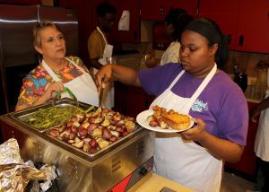 Culinary Arts students prepare, serve and host the luncheon for the School Priority Tour on Thursday, Oct. 20, at MHS. 